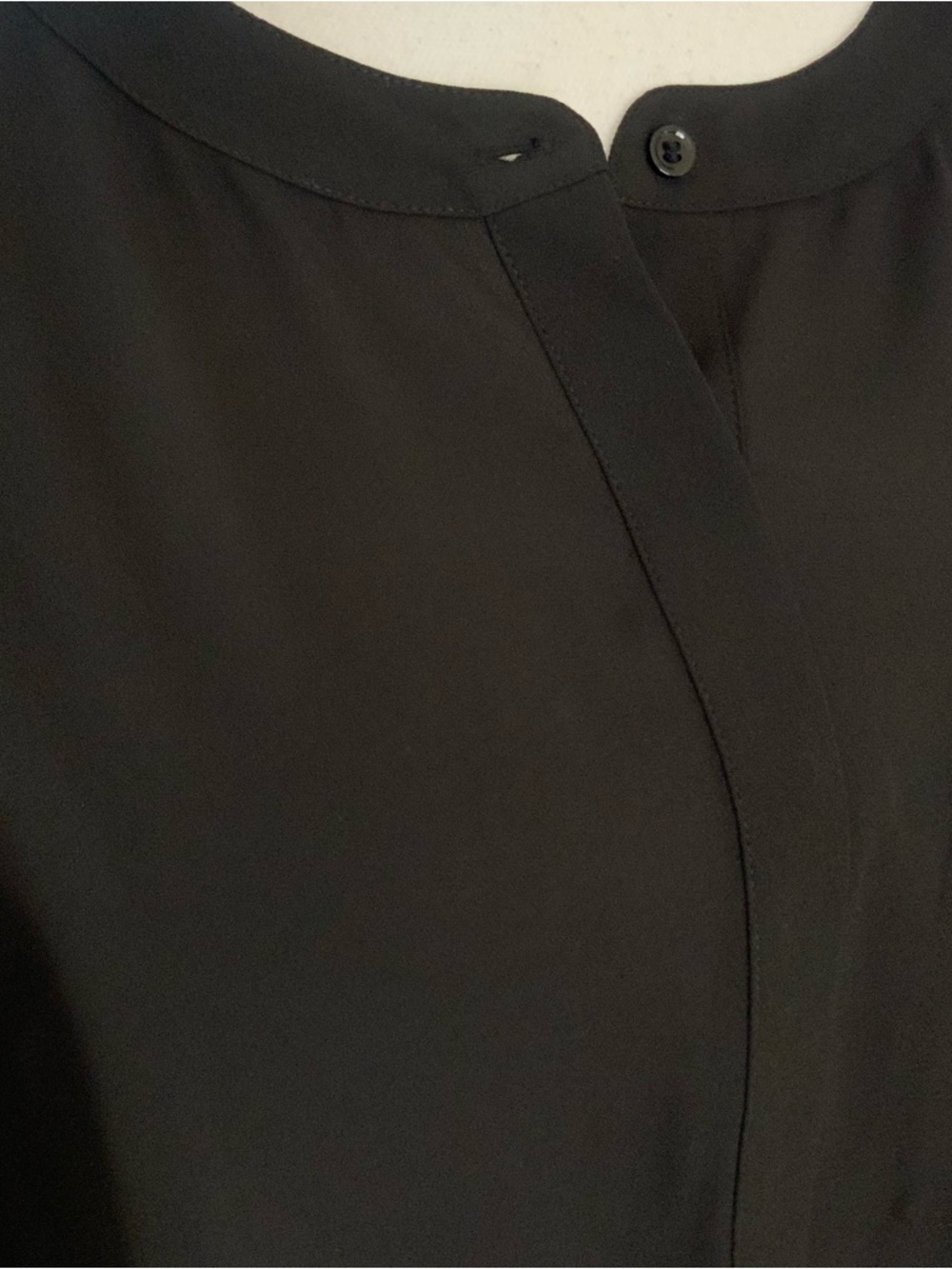 NYDJ Women’s Blouse Top 1X Black Sheer 3/4 Sleeves NWT - Picture 4 of 7